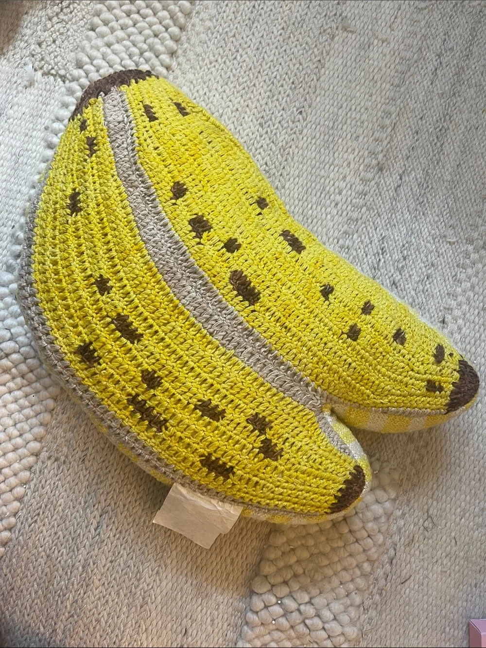 Woven Banana Pillow from Anthropologie.